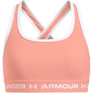 imageUnder Armour Girls Crossback Mid Sports Bra897 Flare Orange   White