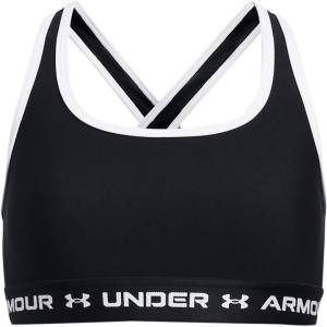 imageUnder Armour Girls Crossback Mid Sports BraBlack 001White