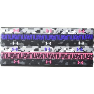 imageUnder Armour Girls Graphic Headbands 6PackBlack 011Penta Pink