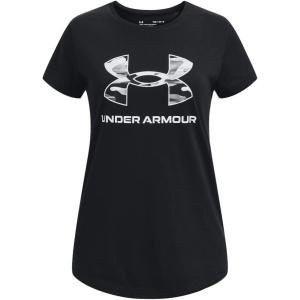imageUnder Armour Girls Live Sportstyle Graphic ShortSleeve TShirt005 Black   White