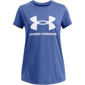 imageUnder Armour Girls Live Sportstyle Graphic ShortSleeve TShirt432 Tech Blue   White