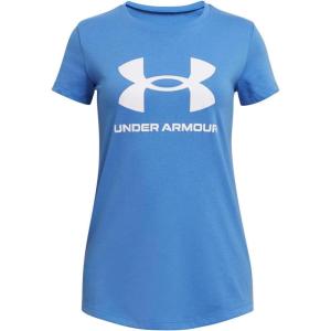imageUnder Armour Girls Live Sportstyle Graphic ShortSleeve TShirt464 Water   White