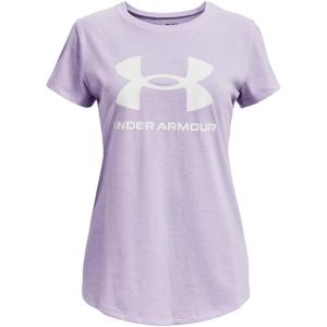 imageUnder Armour Girls Live Sportstyle Graphic ShortSleeve TShirt515 Nebula Purple   White