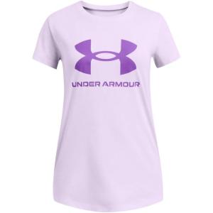 imageUnder Armour Girls Live Sportstyle Graphic ShortSleeve TShirt535 Salt Purple   Lavish