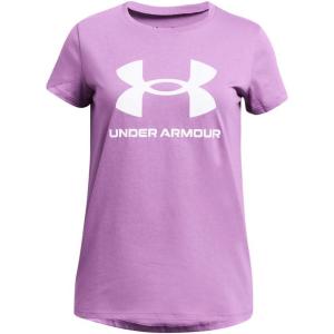 imageUnder Armour Girls Live Sportstyle Graphic ShortSleeve TShirt561 Provence Purple   White