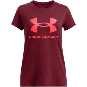 imageUnder Armour Girls Live Sportstyle Graphic ShortSleeve TShirt625 Cardinal   Racer Red
