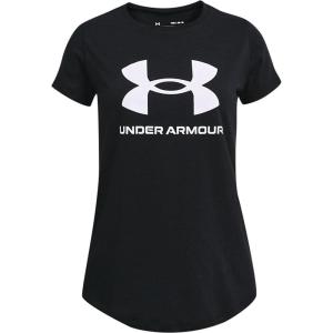 imageUnder Armour Girls Live Sportstyle Graphic ShortSleeve TShirtBlack 001White