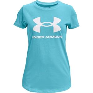 imageUnder Armour Girls Live Sportstyle Graphic ShortSleeve TShirtOpal Blue 293White