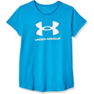 imageUnder Armour Girls Live Sportstyle Graphic ShortSleeve TShirtRadar Blue 422White