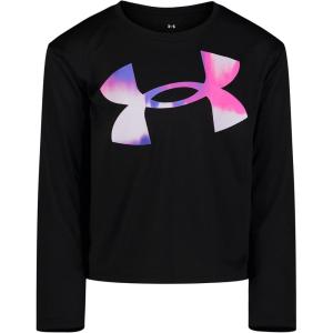 imageUnder Armour Girls Long Sleeve Shirt Crewneck Lightweight and BreathableBlack Etch Logo