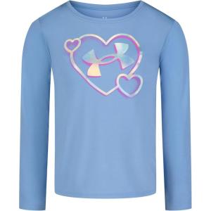imageUnder Armour Girls Long Sleeve Shirt Crewneck Lightweight and BreathableHorizon BlueFoil
