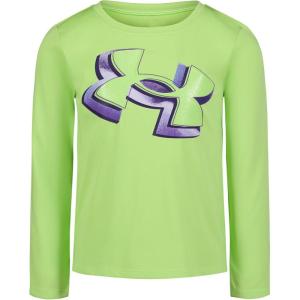 imageUnder Armour Girls Long Sleeve Shirt Crewneck Lightweight and BreathableMorph Green