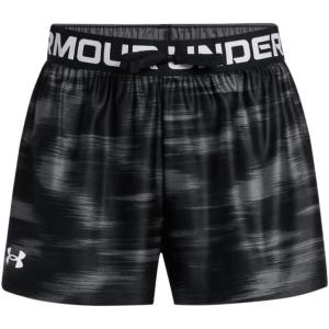 imageUnder Armour Girls Play Up Printed Shorts008 Black   White