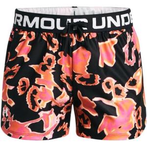 imageUnder Armour Girls Play Up Printed Shorts022 Black  Fluo Pink  White