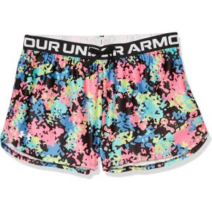imageUnder Armour Girls Play Up Printed ShortsBlack 008Electro Pink