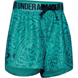 imageUnder Armour Girls Play Up Printed ShortsBreathtaking Blue 401Tandem Teal