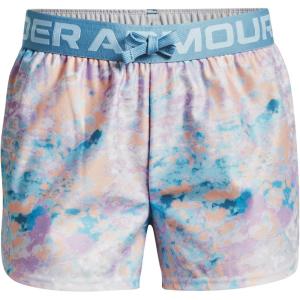 imageUnder Armour Girls Play Up Printed ShortsPurple Note 523White