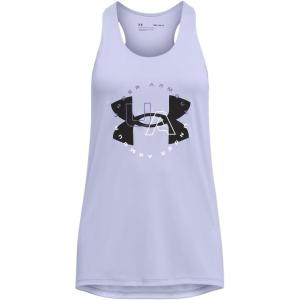 imageUnder Armour Girls Tech Big Logo Tank539 Celeste   Black