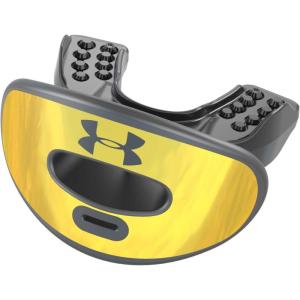 imageUnder Armour Lip Gaurd for Football Football Mouth Guard With Strap Football Mouthpiece Full Mouth Protection Football Mouth Guard for Braces Lip Guard Mouth Piece Adult and Youth Mouth GuardsGold