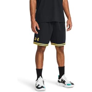 imageUnder Armour Mens 10Inch Perimeter Basketball Shorts002 Black   Metallic Gold
