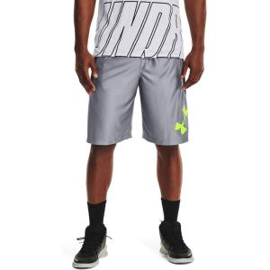 imageUnder Armour Mens 10Inch Perimeter Basketball ShortsSteel 035Highvis Yellow