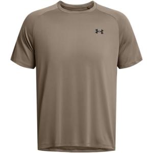 imageUnder Armour Mens Tech 20 ShortSleeve TShirt200 Taupe Dusk   Black