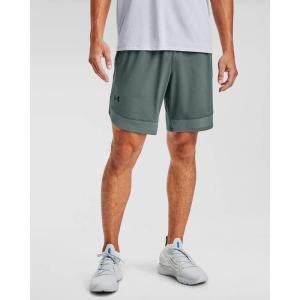 imageUnder Armour Mens Training Stretch ShortsLichen Blue 424Black