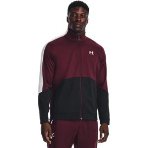 imageUnder Armour Mens Tricot Fashion Jacket600 Dark Maroon  Black  White