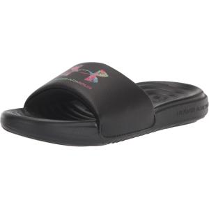 imageUnder Armour UnisexChild Ansa Graphic Slide SandalBlack 002Electro Pink