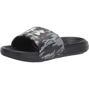 imageUnder Armour UnisexChild Ansa Graphic Slide SandalBlackSteelWhite