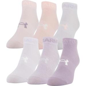 imageUnder Armour Womens Essential Lightweight Low Cut Socks 6PairsMauve Pink Assorted