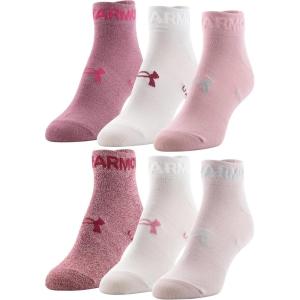 imageUnder Armour Womens Essential Lightweight Low Cut Socks 6PairsPrime Pink Assorted