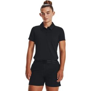 imageUnder Armour Womens Zinger Short Sleeve Polo001 Black  Jet Gray  Metallic Silver