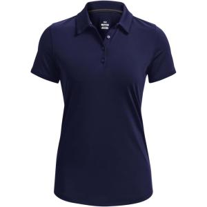 imageUnder Armour Womens Zinger Short Sleeve Polo410 Midnight Navy  Jet Gray  Metallic Silver