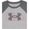imageUnder Armour Boys Classic Core Logo TShirt Wordmark Print ampamp Baseball Designs Crew NeckMod Gray Raglan