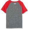imageUnder Armour Boys Classic Core Logo TShirt Wordmark Print ampamp Baseball Designs Crew NeckPitch Gray Striker