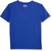 imageUnder Armour Boys Classic Core Logo TShirt Wordmark Print ampamp Baseball Designs Crew NeckRoyal Logo