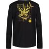 imageUnder Armour Boys Outdoor Long Sleeve Tee Stylish Crew Neckline Cute Full FitBlack Linux Elk