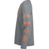 imageUnder Armour Boys Outdoor Long Sleeve Tee Stylish Crew Neckline Cute Full FitPitch Gray Graphic