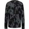 imageUnder Armour Boys Outdoor Long Sleeve Tee Stylish Crew Neckline Cute Full FitPitch Gray Plume Wave