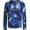 imageUnder Armour Boys Outdoor Long Sleeve Tee Stylish Crew Neckline Cute Full FitTech Blue Rock Shades