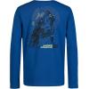 imageUnder Armour Boys Outdoor Long Sleeve Tee Stylish Crew Neckline Cute Full FitTech Blue Wolf
