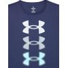 imageUnder Armour Boys Tech Tri Logo Tank Top410 Midnight Navy  Steel  Sky Blue