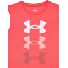 imageUnder Armour Boys Tech Tri Logo Tank Top814 Red Solstice  Coho  Cinna Red