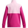 imageUnder Armour Girls Fleece 12 Zip652 Rebel Pink   Black