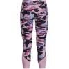 imageUnder Armour Girls HeatGear Printed Ankle Crop Legging004 Black   Pink Punk