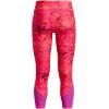 imageUnder Armour Girls HeatGear Printed Ankle Crop Legging964 Bubble Peach   Mystic Magenta
