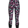 imageUnder Armour Girls HeatGear Printed Ankle Crop LeggingBlack 001Meteor Pink