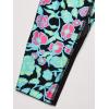 imageUnder Armour Girls HeatGear Printed Ankle Crop LeggingBlack 003 Fresco Blue  Black