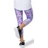 imageUnder Armour Girls HeatGear Printed Ankle Crop LeggingPlanet Purple 576Halo Gray